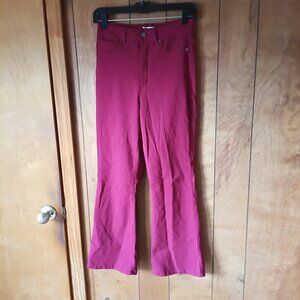 Discount Divas Women's Red Stretchy Pants Size S New